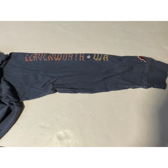 League Leavenworth Washington shirt mens small long sleeve gray blue - Picture 5 of 10